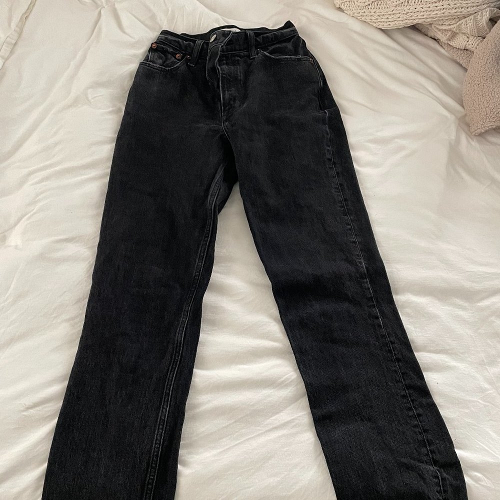 Abercrombie Straight Jeans - Black